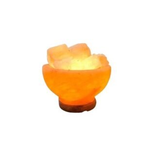 Fire Bowl Lamp With Chunks